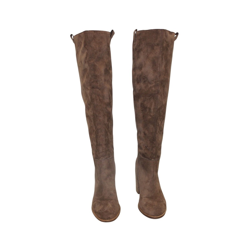 Vici Saint Slouch Boot Camel Knee High 8.5 Suede Block Heel - Picture 3 of 6